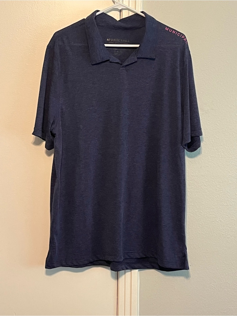 Municipal Apparel Polo T-Shirt in Navy Size 2XL
